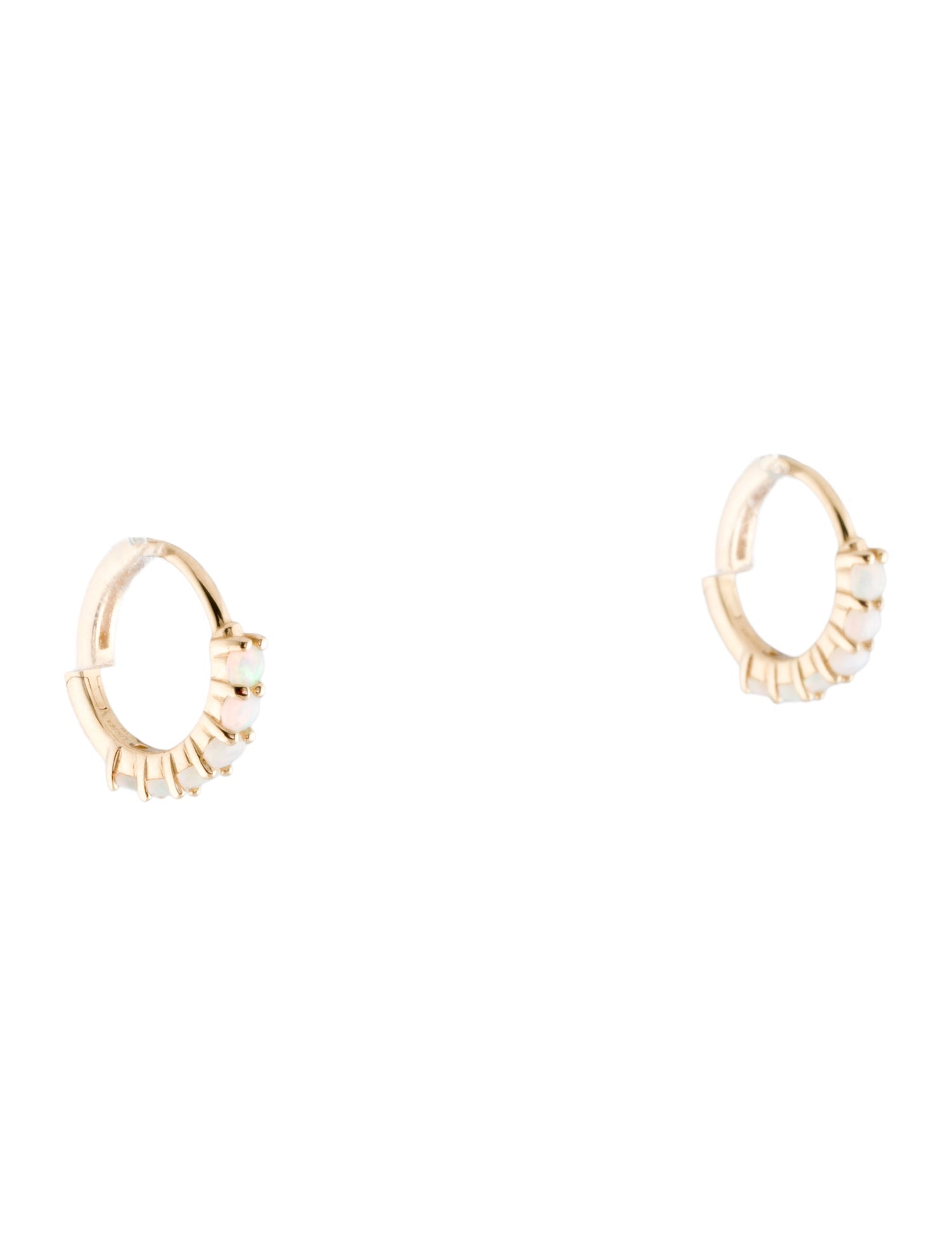 Linjer 14K Calypso Opal Huggie Hoop Earrings