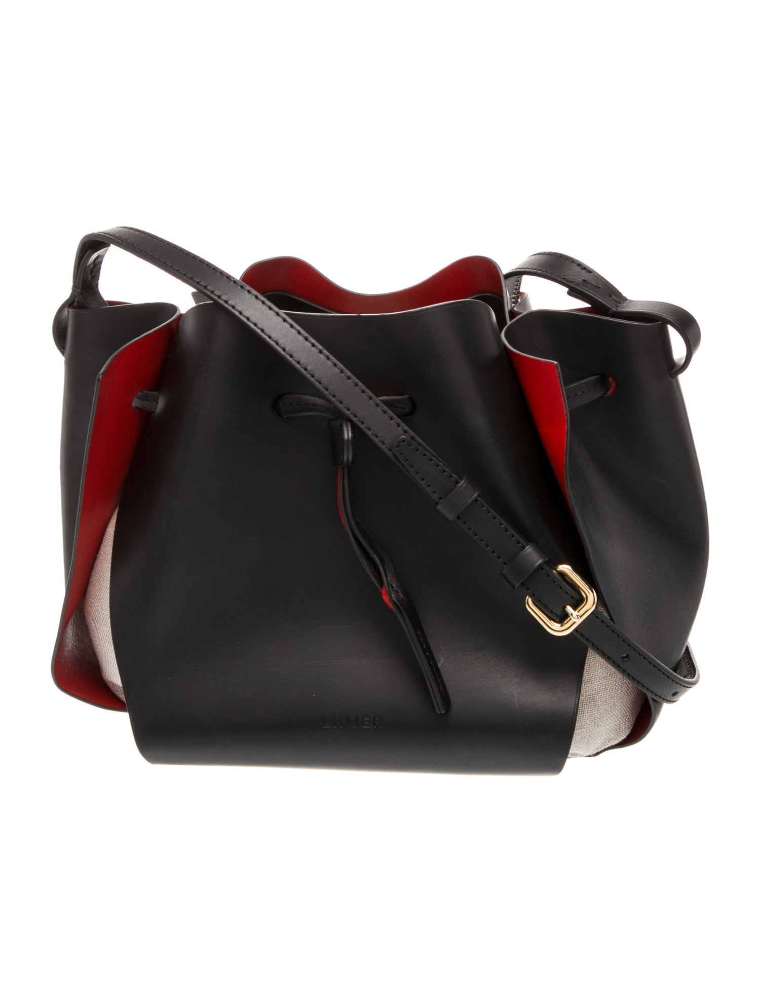 Linjer Leather Bucket Bag