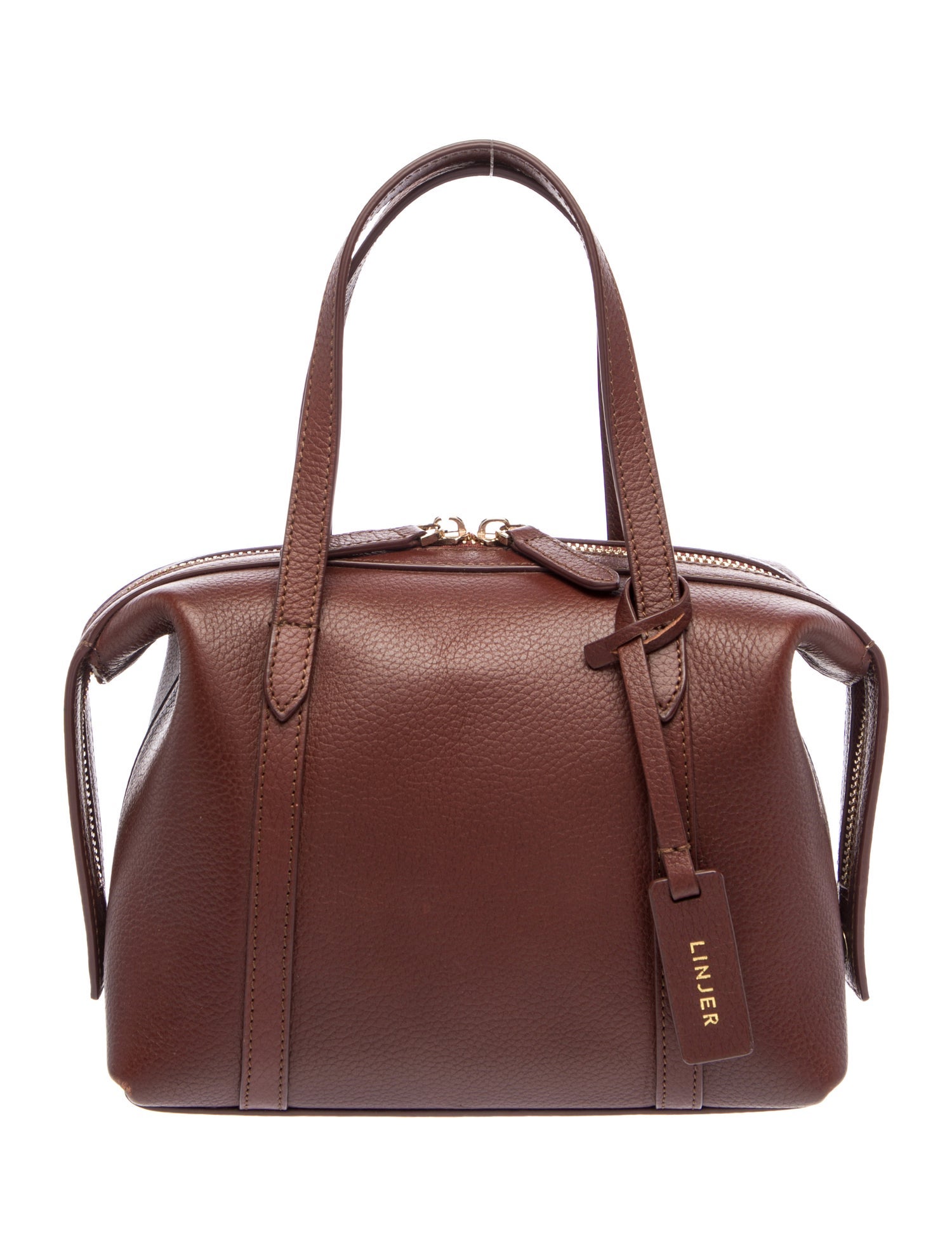 Linjer Leather Top Handle Bag