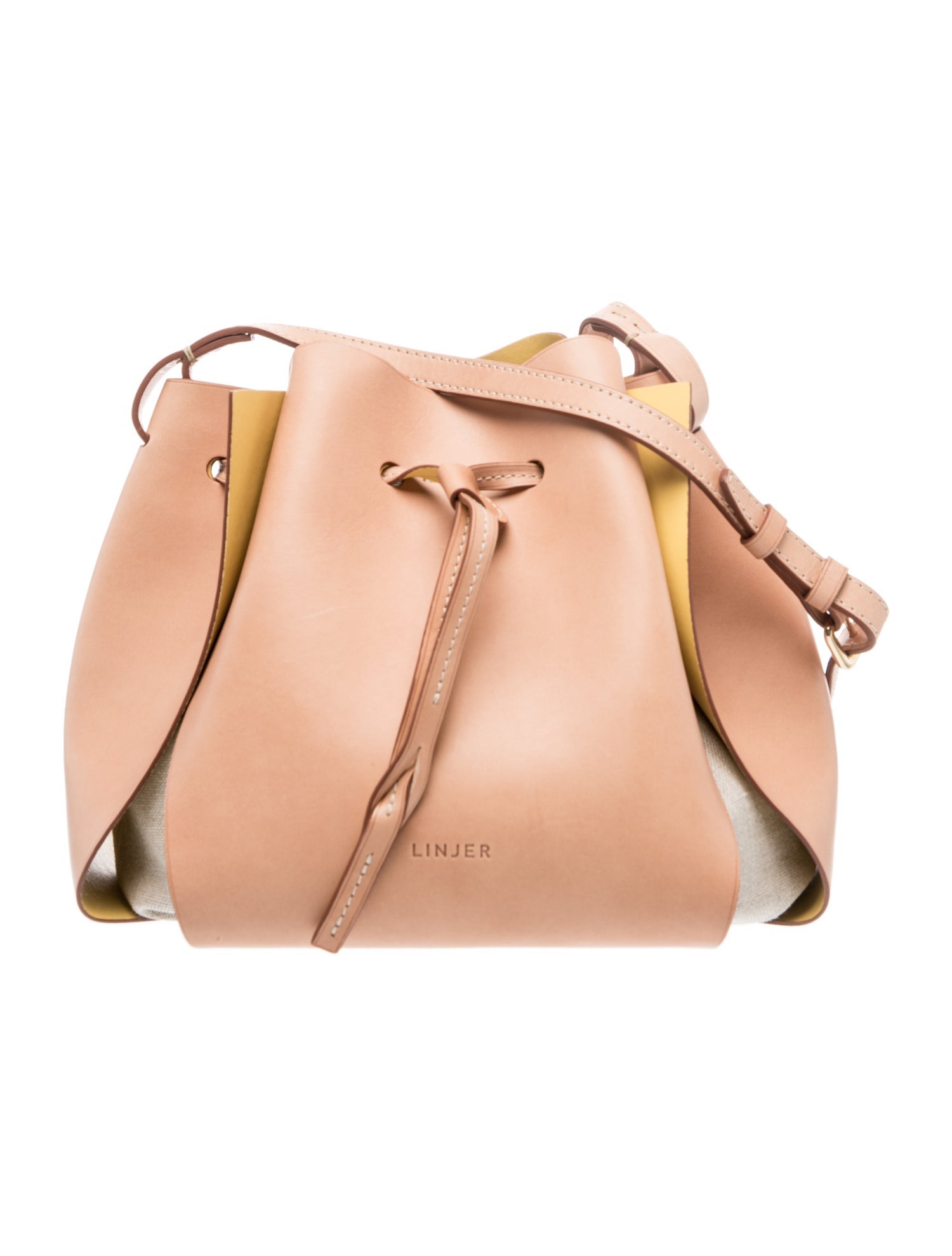 Linjer Leather Bucket Bag