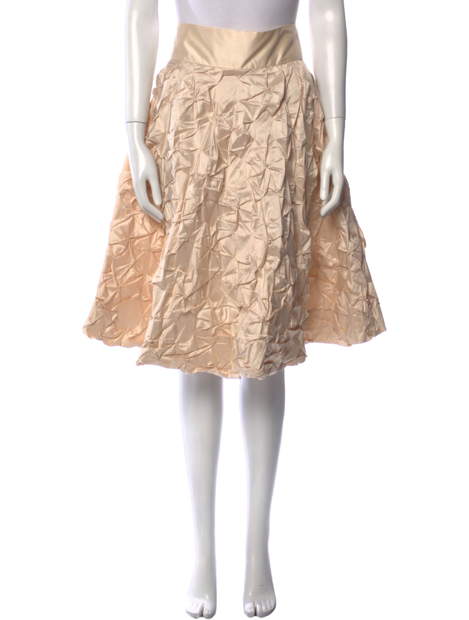 Linda Lundstrom Laparka Silk Knee-Length Skirt