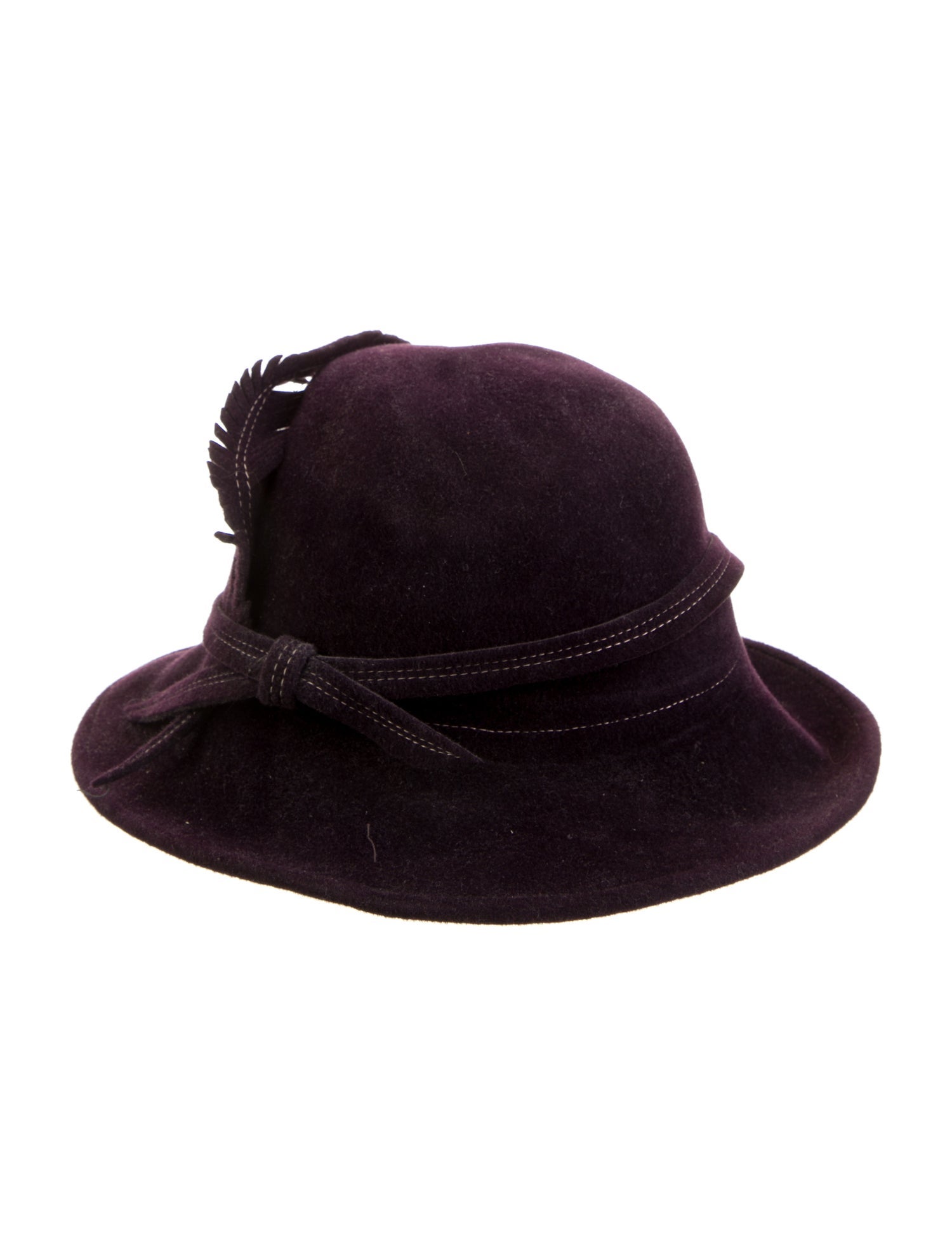 Lisa Shaub Couture Embellished Wool Hat