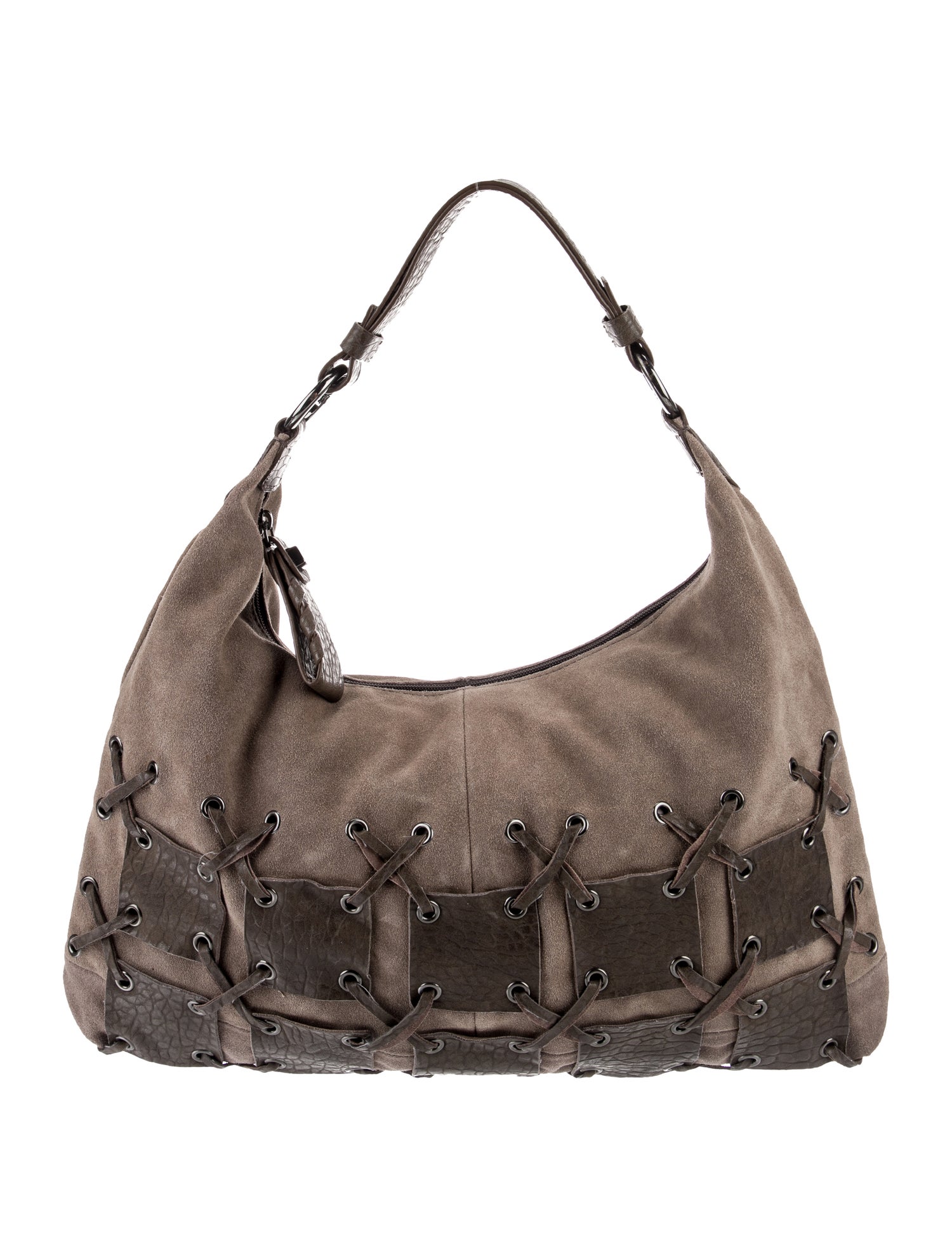 Luana Italy Suede Hobo