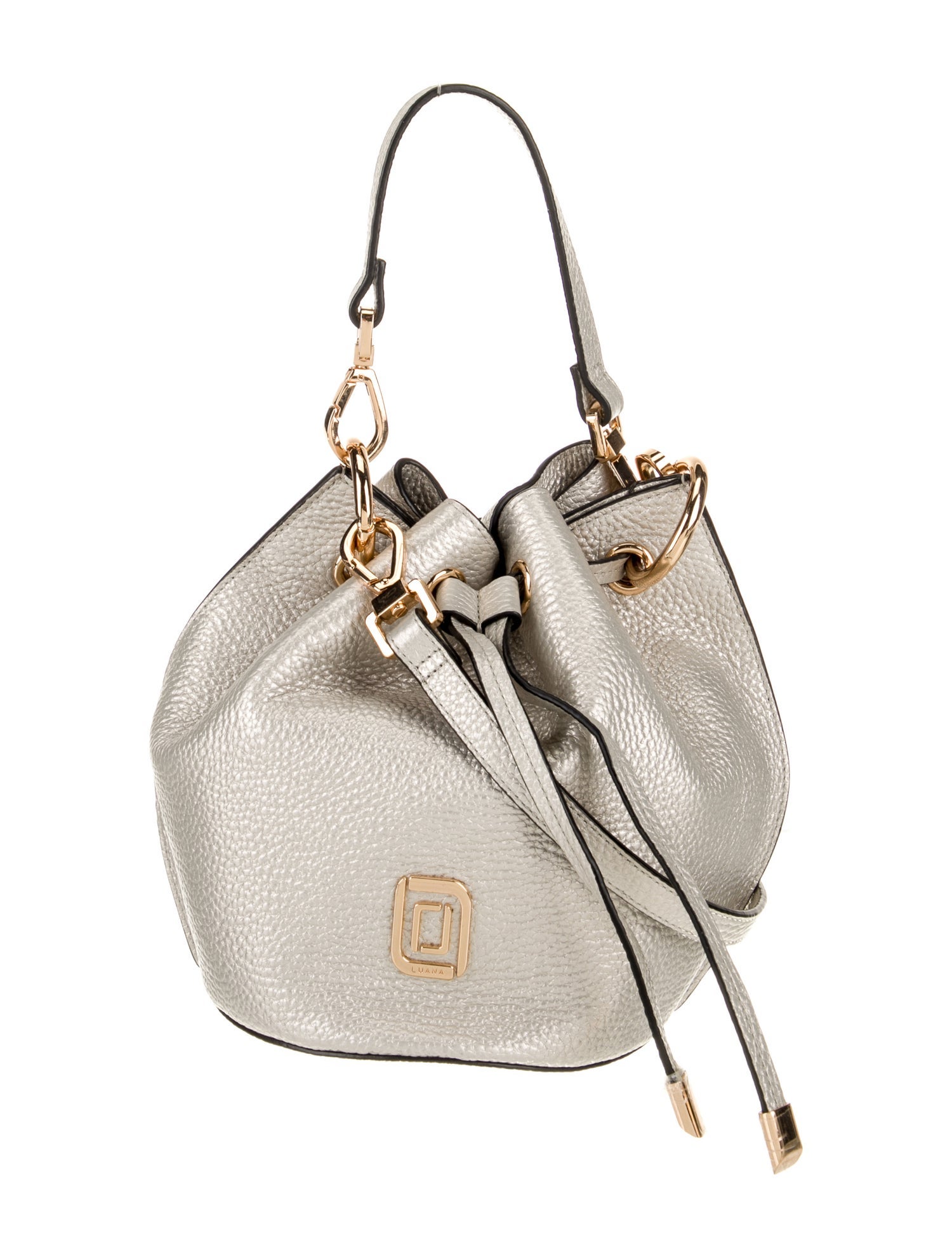 Luana Italy Leather Bucket Bag