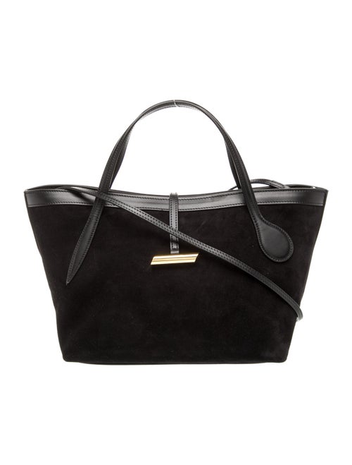 Liffner Suede Top Handle Bag