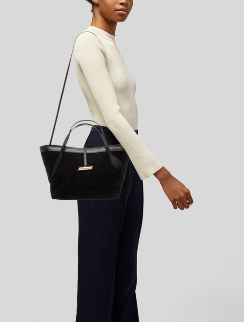 Liffner Suede Top Handle Bag