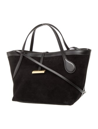 Liffner Suede Top Handle Bag