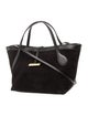 Liffner Suede Top Handle Bag