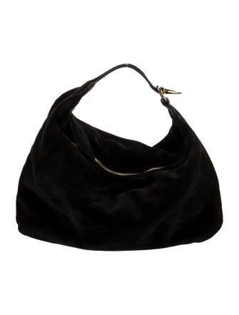 Liffner Suede Top Handle Bag