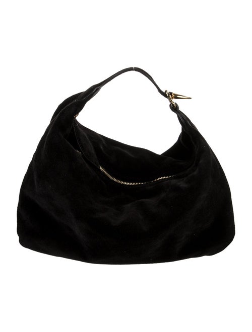 Liffner Suede Top Handle Bag