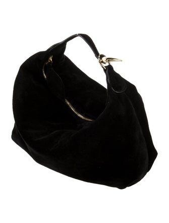 Liffner Suede Top Handle Bag
