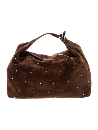 Liffner Suede Top Handle Bag