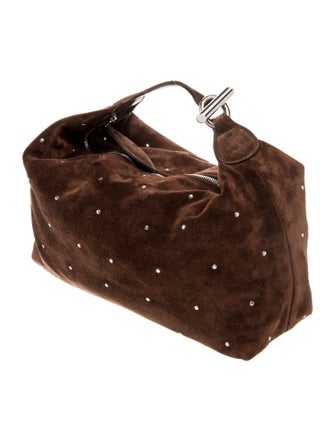 Liffner Suede Top Handle Bag