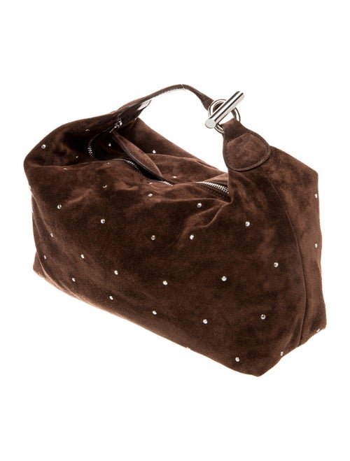 Liffner Suede Top Handle Bag