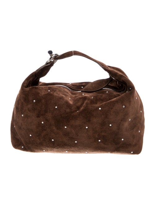 Liffner Suede Top Handle Bag