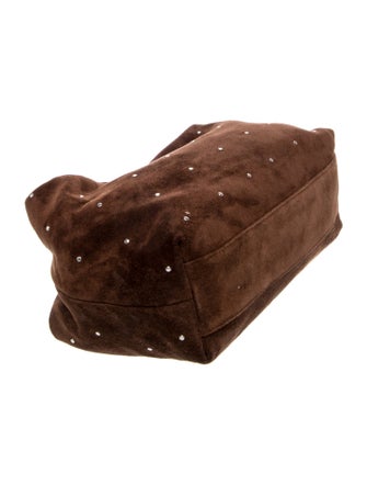 Liffner Suede Top Handle Bag