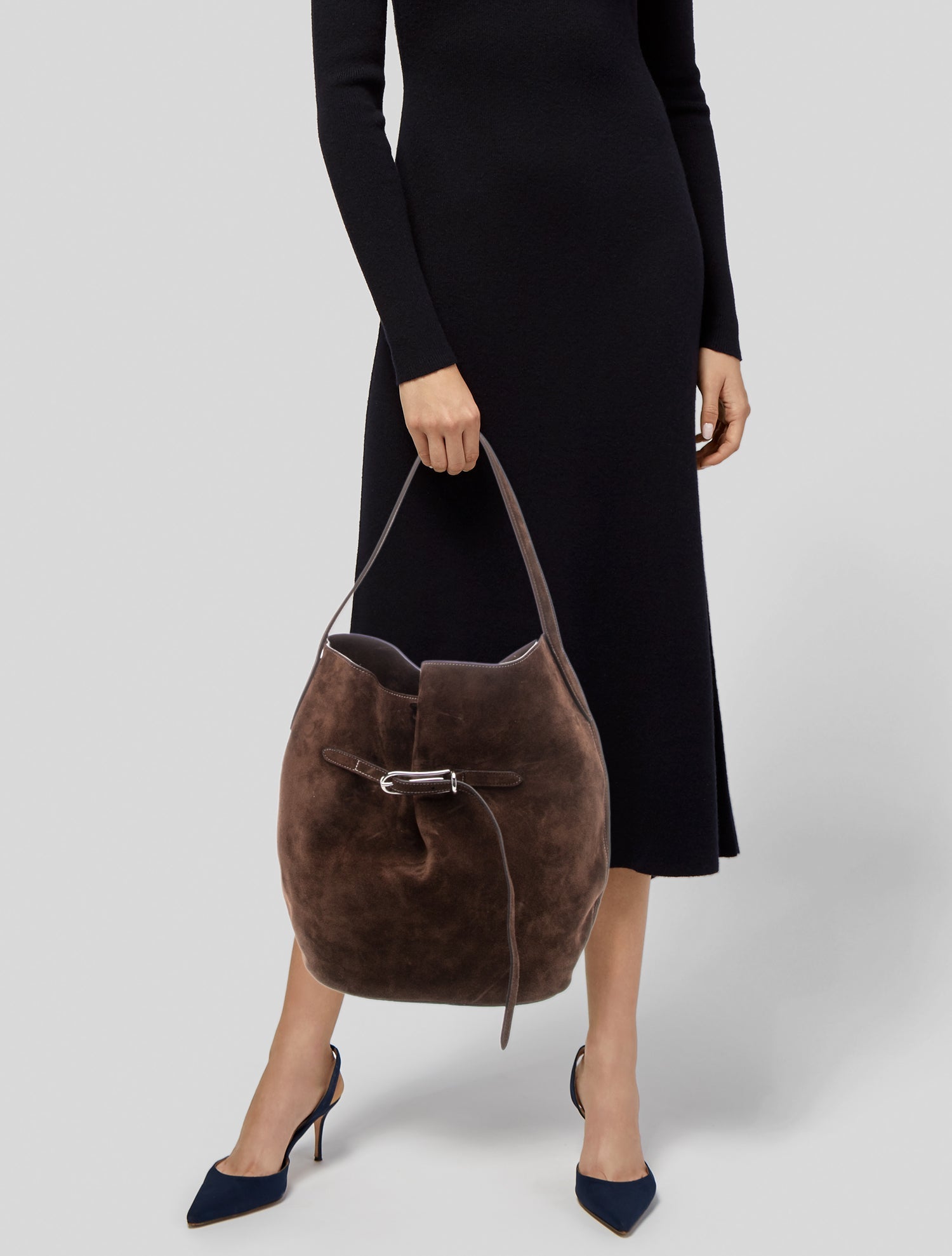 Liffner Leather Bucket Bag