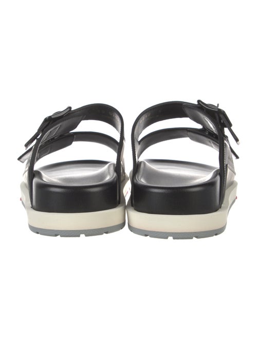 Louis Vuitton LV Script Trainer Mules Leather Slides