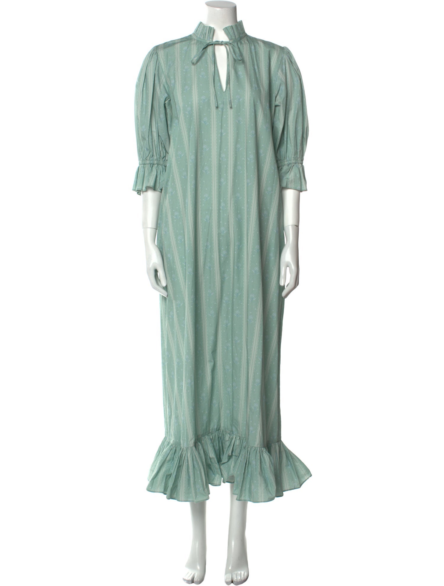 LILLOU Tie Neck Long Dress