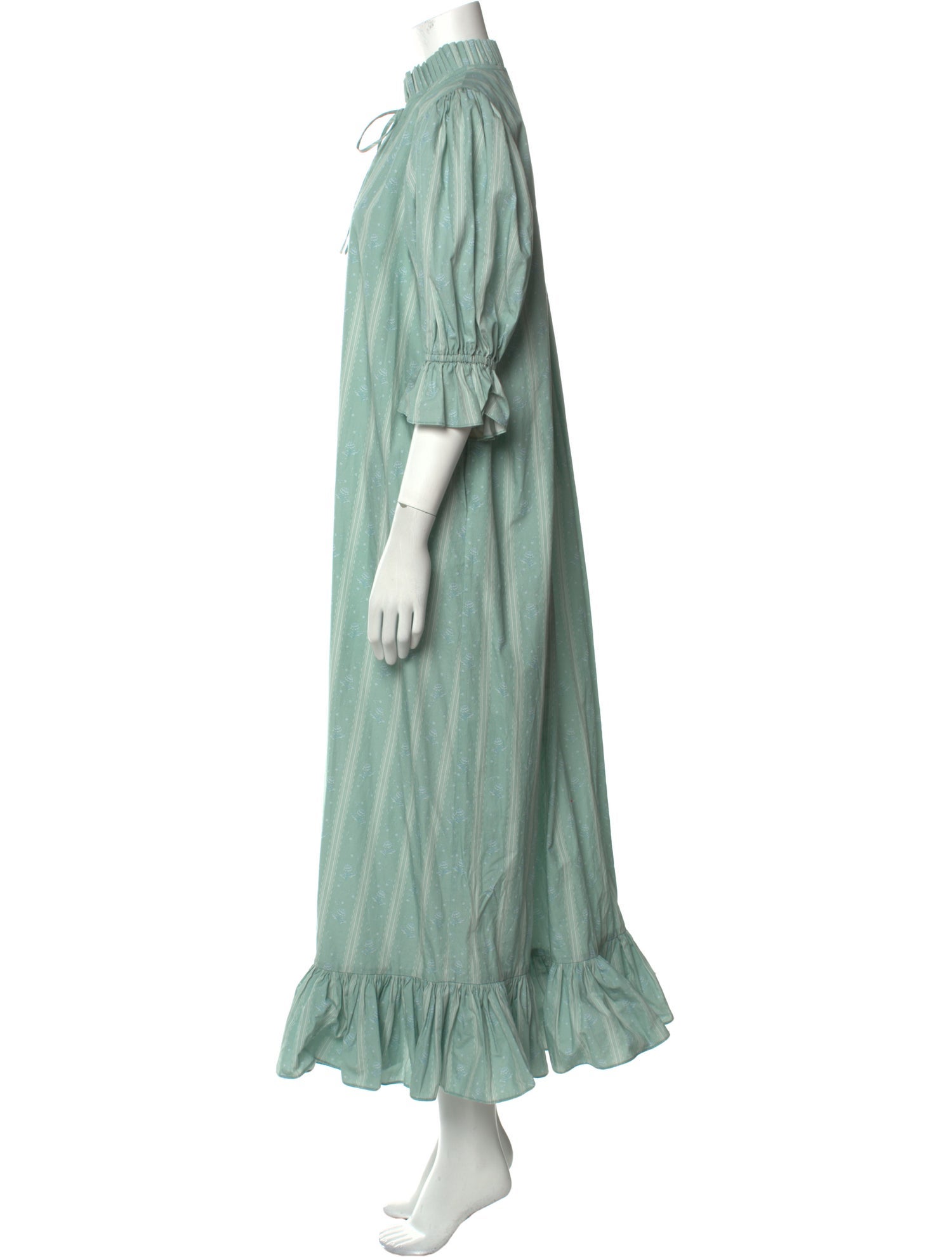 LILLOU Tie Neck Long Dress