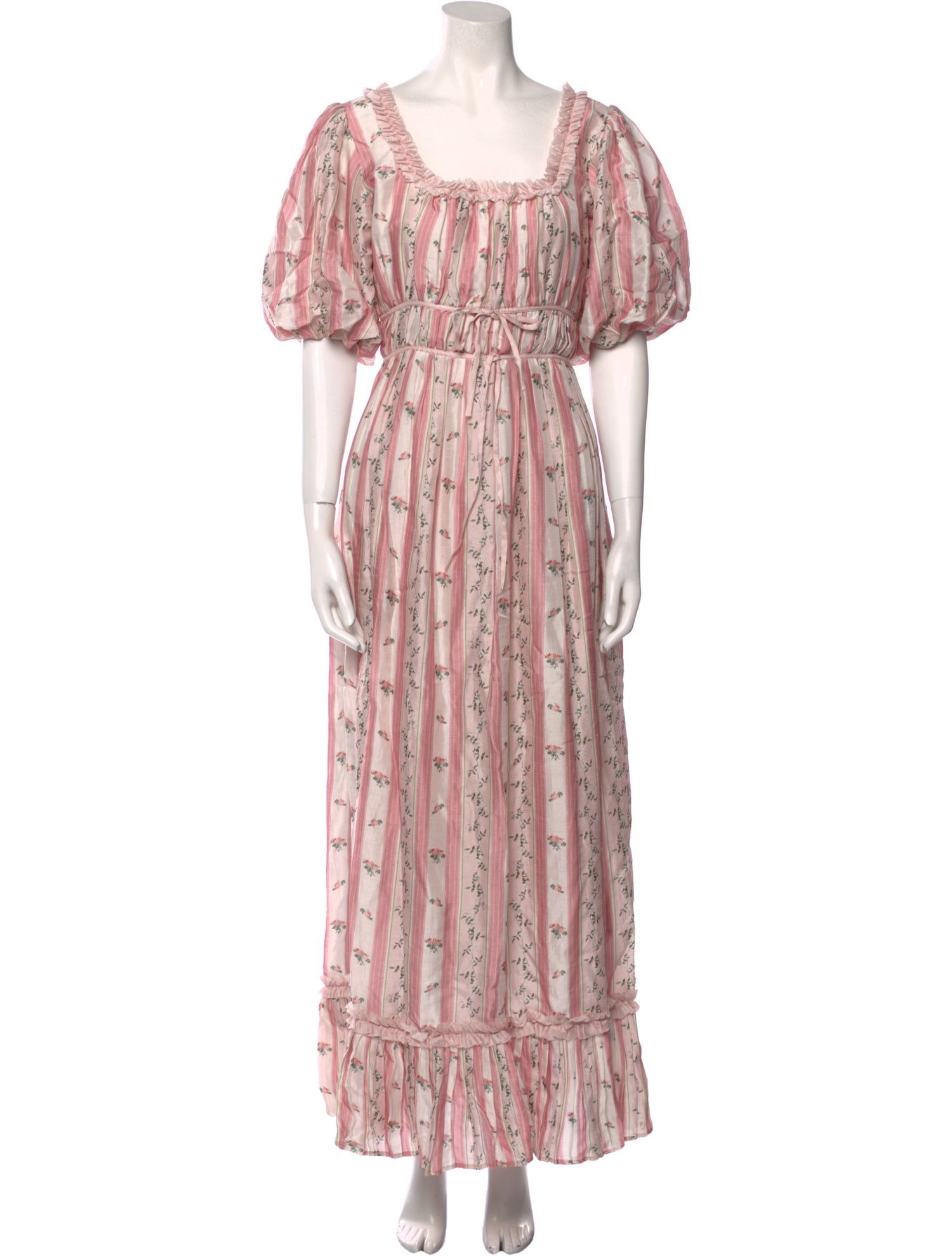 LILLOU Floral Print Long Dress