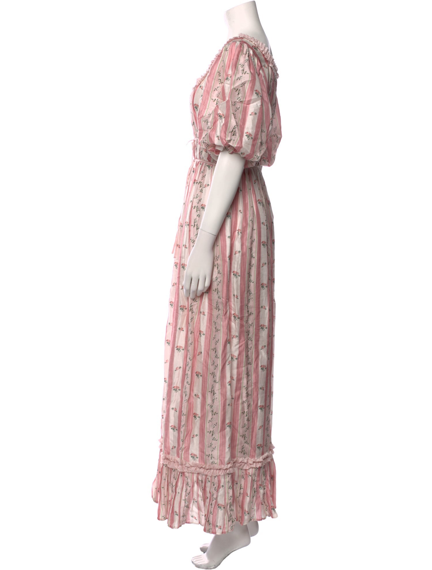 LILLOU Floral Print Long Dress