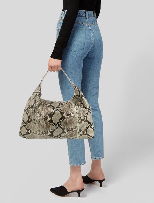 Ling Wu Python Top Handle Bag