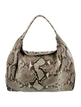 Ling Wu Python Top Handle Bag