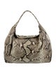 Ling Wu Python Top Handle Bag