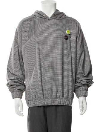 Liberal Youth Ministry Wool Plaid Print Hoodie