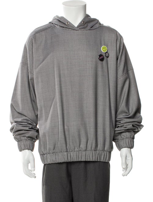 Liberal Youth Ministry Wool Plaid Print Hoodie