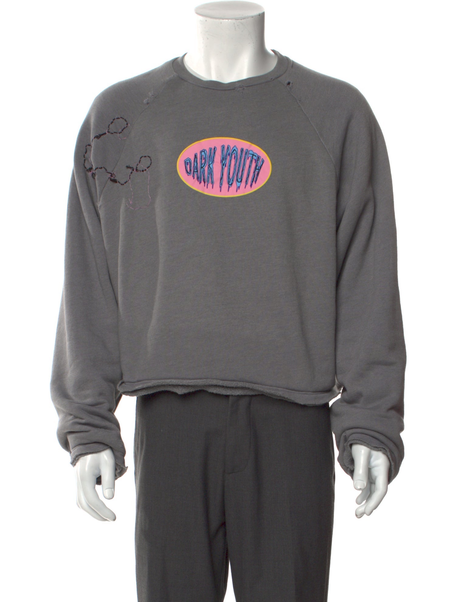 Liberal Youth Ministry Graphic Print Crew Neck Sweatshirt