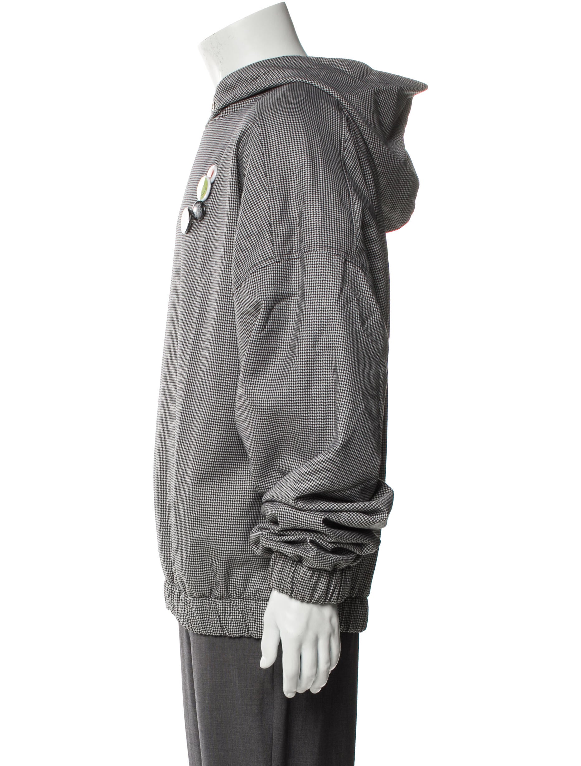 Liberal Youth Ministry Wool Plaid Print Hoodie w/ Tags