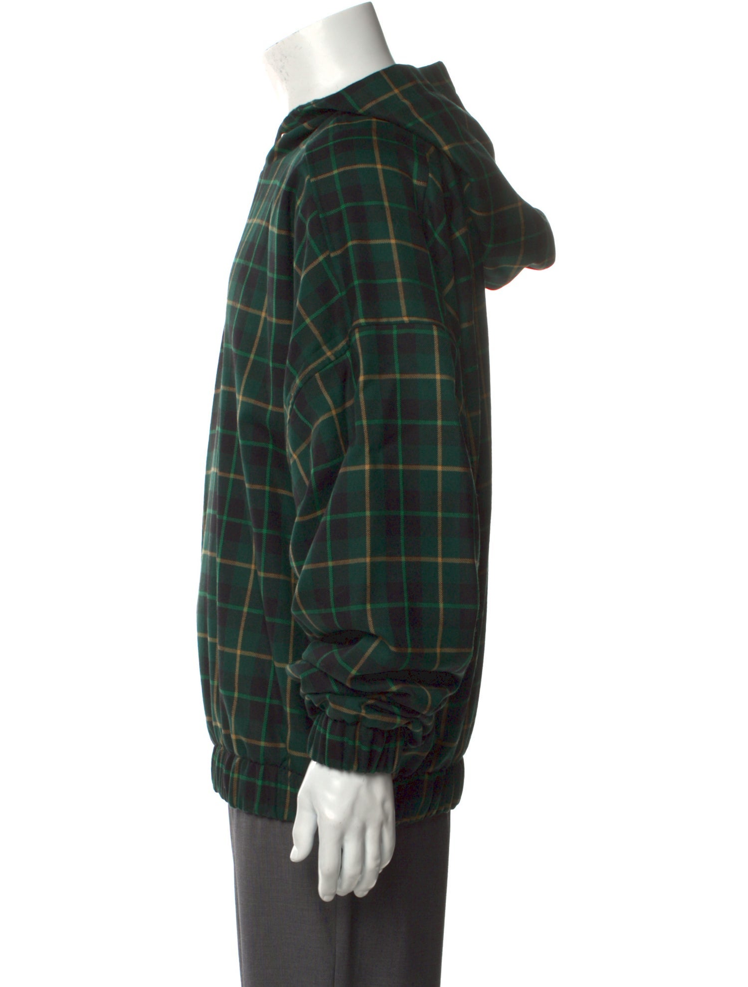 Liberal Youth Ministry Wool Plaid Print Hoodie