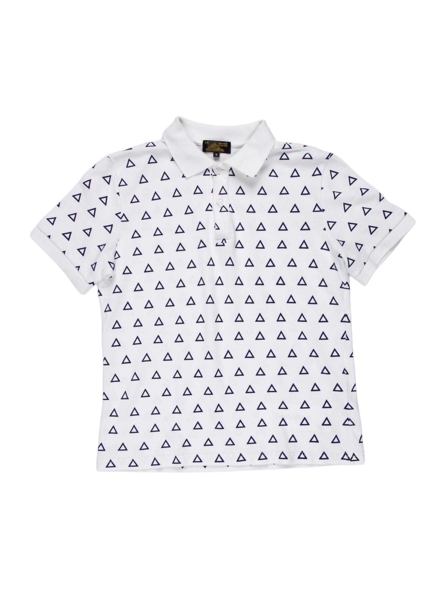 Le Mont Saint Michel Printed Collar Polo Shirt
