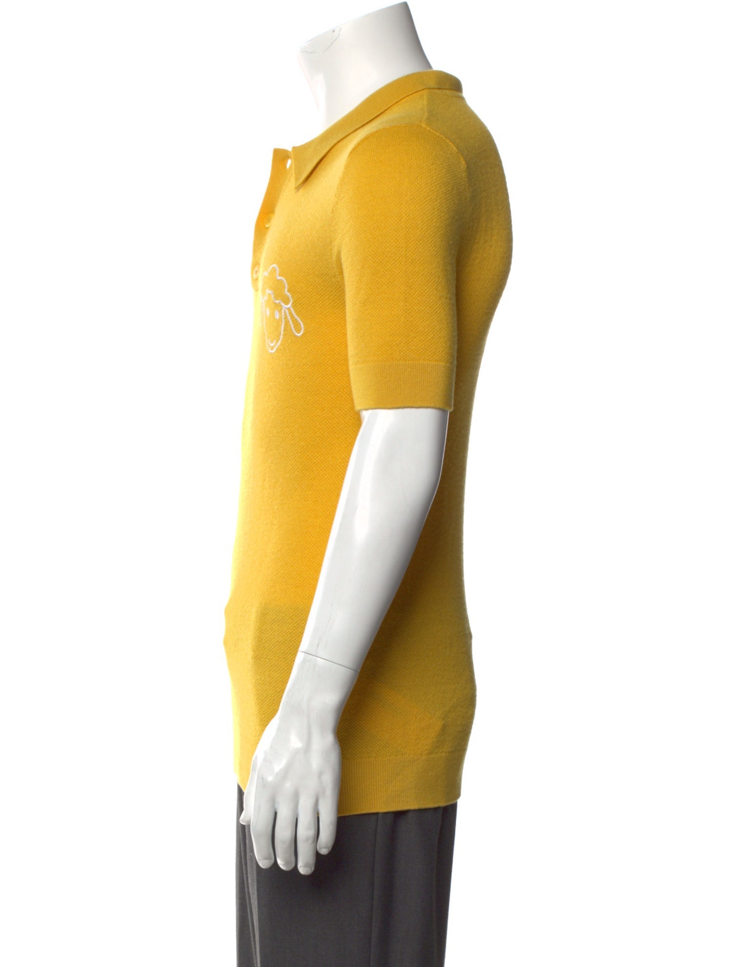 Le Mont Saint Michel Graphic Print Collar Polo Shirt