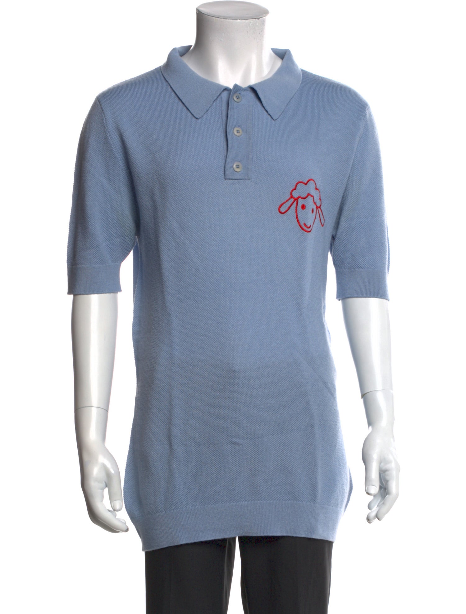 Le Mont Saint Michel Graphic Print Collar Polo Shirt