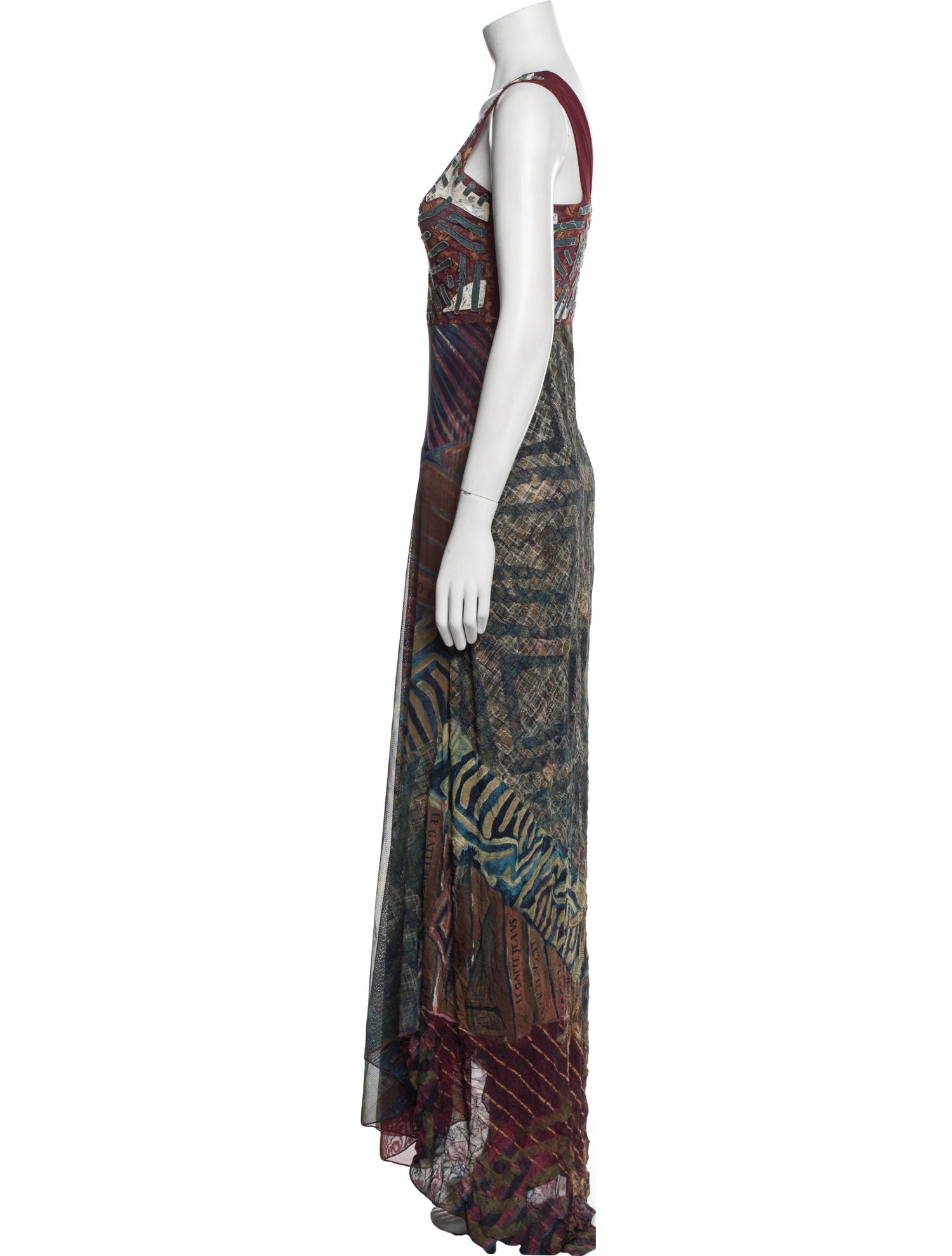 Legatte Jeans Nylon Long Dress