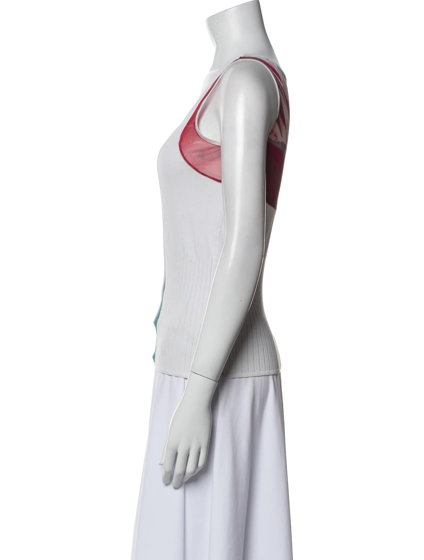 Legatte Jeans Printed Square Neckline Top