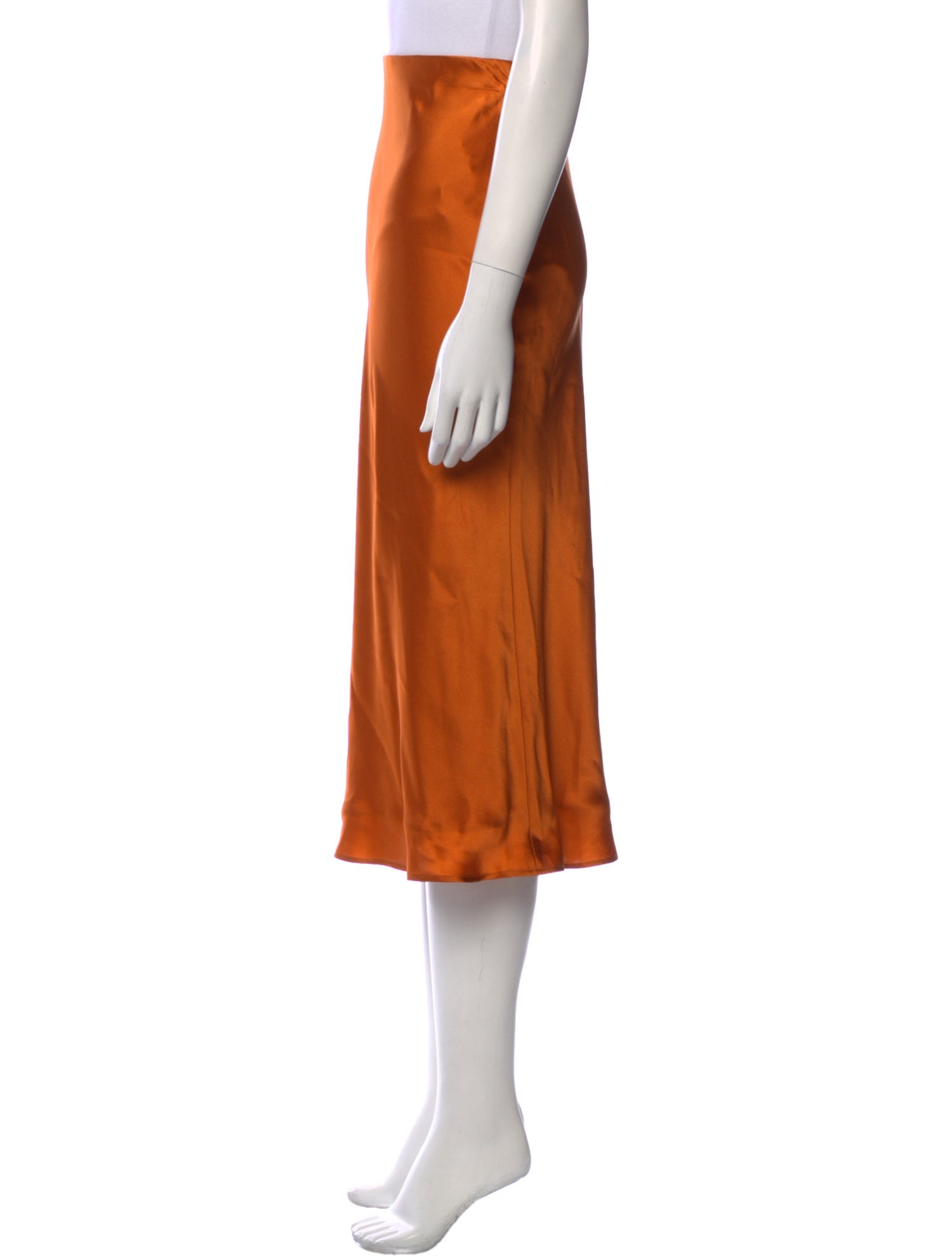 L'agence x Bert Stern Silk Midi Length Skirt