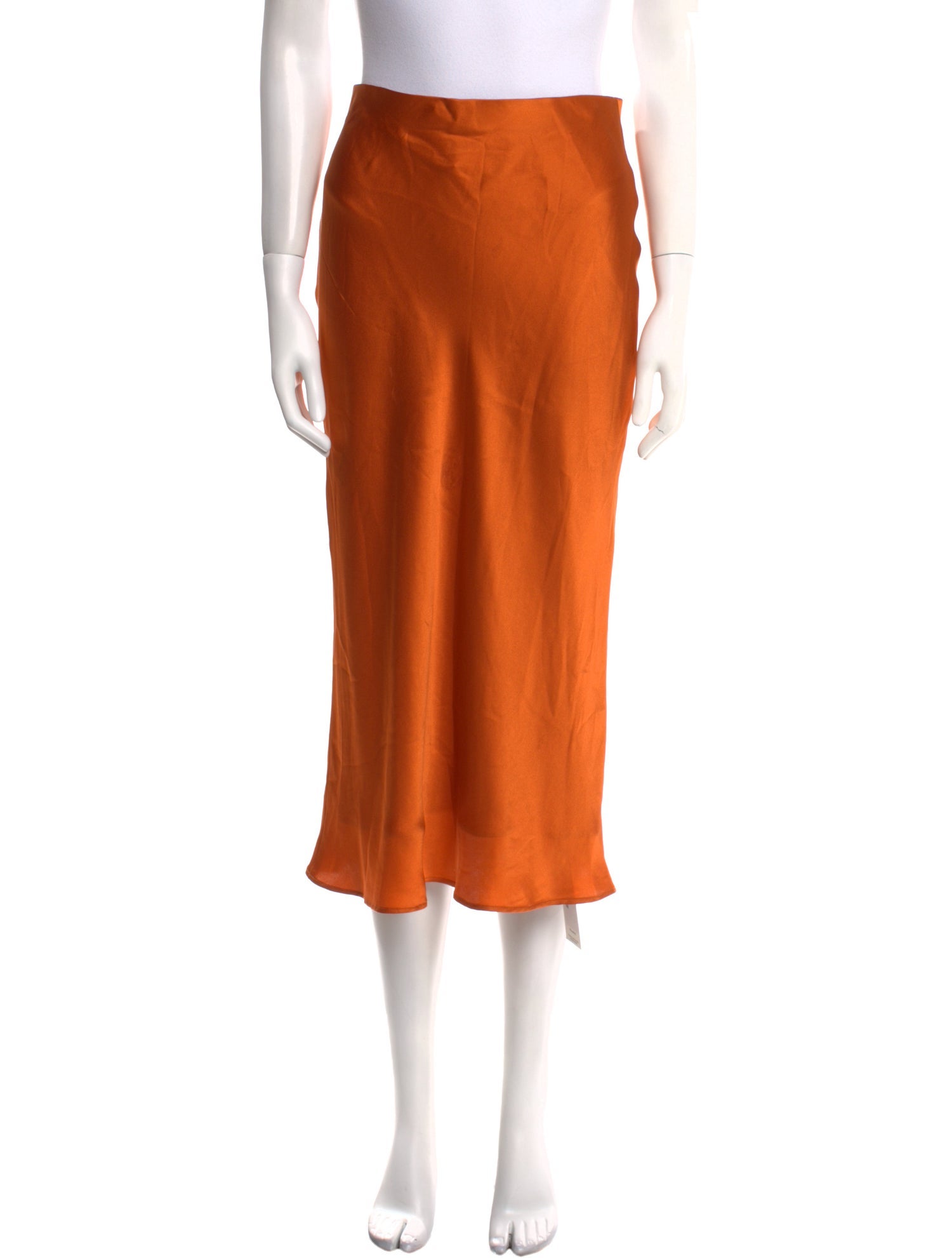 L'agence x Bert Stern Silk Midi Length Skirt