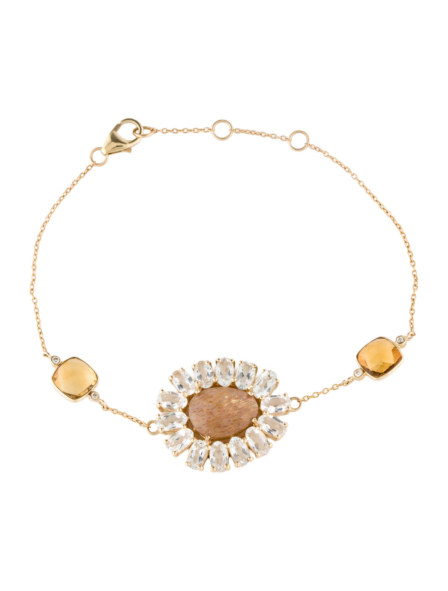 Loretta Castoro 14K Multi-Stone Bracelet