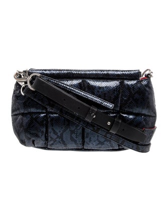 LUMILLA Embossed Leather Shoulder Bag