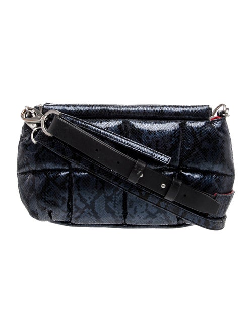 LUMILLA Embossed Leather Shoulder Bag