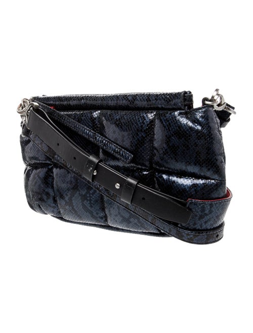 LUMILLA Embossed Leather Shoulder Bag