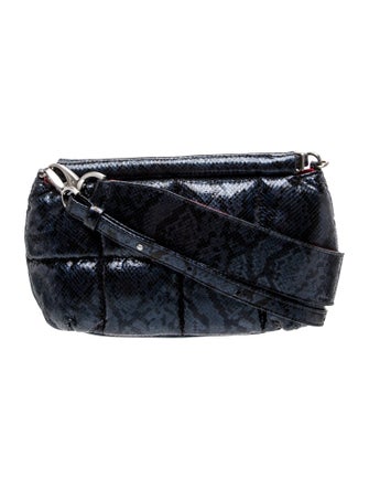 LUMILLA Embossed Leather Shoulder Bag