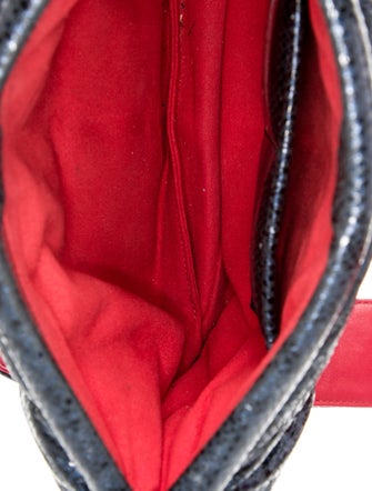 LUMILLA Embossed Leather Shoulder Bag