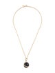 L. Klein 18K Onyx Prisma LArge Pendant Luxe Chain Necklace