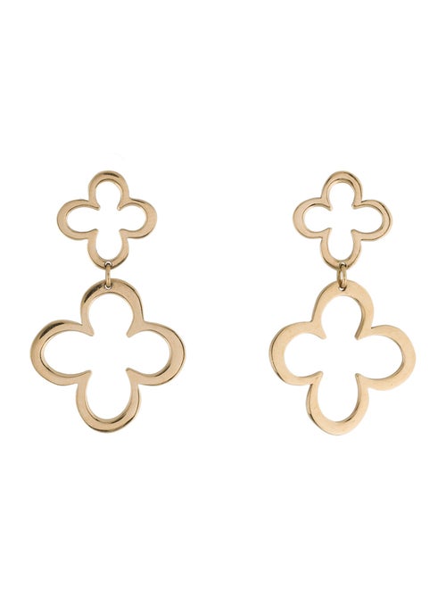 L. Klein 18K Fiore Double Drop Earrings