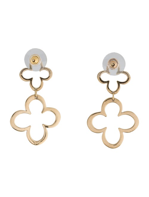L. Klein 18K Fiore Double Drop Earrings